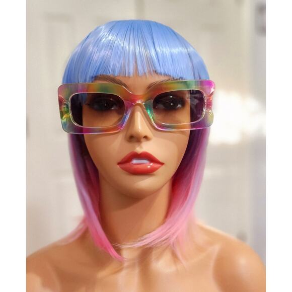 Sunglasses Women Multicolor Frame with Pink Case - Picture 6 of 7